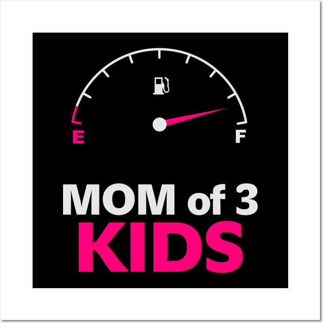 Mom of 3 kids, Best mother, super mom Wall Art by Sport Siberia